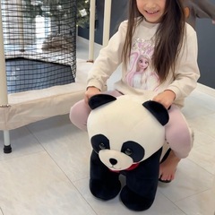 電動乗用パンダ 乗用玩具 充電式 アニマルバイク 動物のりもの どうぶつ ぱんだバイクおもちゃの画像