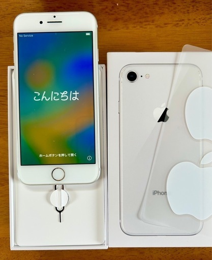 iPhone8[64GB] SIMフリー　箱付き　シルバー Apple