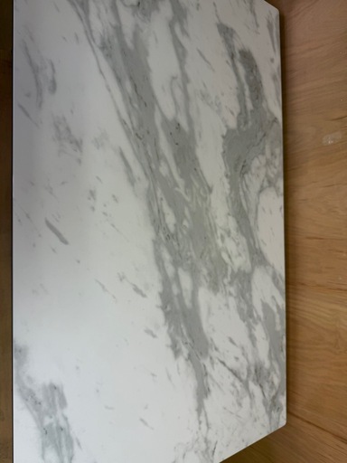 【美品】ニトリ セラミック ダイニングテーブル セーラル 150cm ホワイト×ブラック脚 高級感◎ 耐熱・耐傷◎