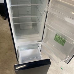 NO B483🌈福岡市内配送設置無料✨🌈アイリスオーヤマ 冷蔵庫 156L 自動霜取機能付き (幅約48cm) 冷凍室48L 右開き 静音 ブラック NRSD-16A-Bの画像