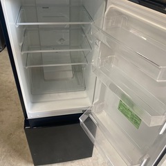 NO B483🌈福岡市内配送設置無料✨🌈アイリスオーヤマ 冷蔵庫 156L 自動霜取機能付き (幅約48cm) 冷凍室48L 右開き 静音 ブラック NRSD-16A-Bの画像
