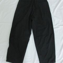 ( M-842 )GU ジーユー MEN メンズ バレルレッグスラックス ブラック 黒 Sサイズ 321-352006 中古の画像