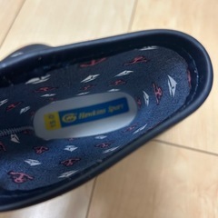 ネイビー アンカー柄 長靴 15.0 cm Hawkins sportの画像