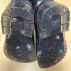 ネイビー アンカー柄 長靴 15.0 cm Hawkins sportの画像