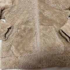 キッズ　くま耳ボアアウター　パーカー　110cmの画像