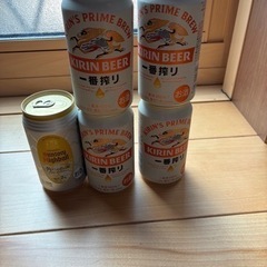 ビール4本ハイボール1本