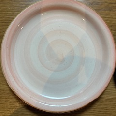 【まとめ売り】大皿 ピンク 2枚セットの画像