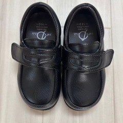 フォーマルシューズ ローファー　14cm 黒の画像