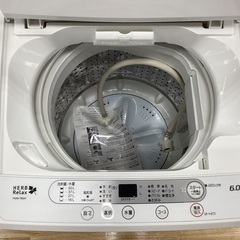 【安心6か月間保証付き】全自動洗濯機 YAMADA  6.0kg  YWM-T60A1  2018年製の画像