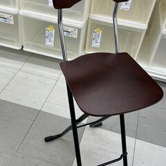 ★リユースのサカイ千葉中央店★期間限定割引有  折り畳み椅子 ブラウン H95×D43×W40 クリーニング済み TC4476           　の画像