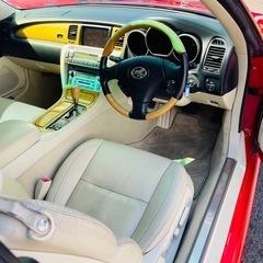 三重県桑名市から おすすめ トヨタ ソアラ 平成15年 ４３０ＳＣＶ レッド 8万キロ代 オープンカー良好！！の画像