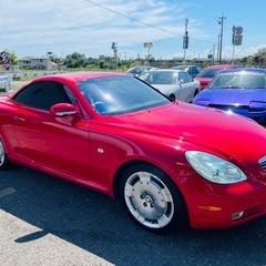 三重県桑名市から おすすめ トヨタ ソアラ 平成15年 ４３０ＳＣＶ レッド 8万キロ代 オープンカー良好！！の画像