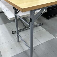 ★リユースのサカイ千葉中央店★期間限定割引有  折り畳みテーブル ブラウン H70×D45×W150 クリーニング済み TC4479           　の画像