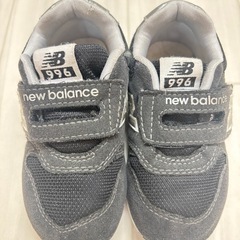 New Balance 996 14.0cm ブラック/キッズスニーカーの画像