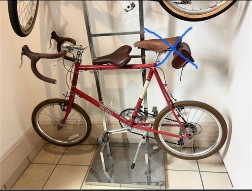 金額変更しました　福岡  ブルーノ ミニベロ 510mm チリレッド クロモリ