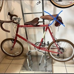 福岡 引き取り ブルーノ ミニベロ 510mm チリレッド クロモリ 20インチ 金額変更しました福岡 ブルーノ ミニベロ 510mm チリレッド クロモリ