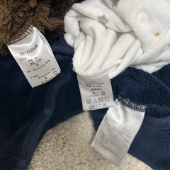 カバーオール　冬用⭐︎ 60〜80サイズ　３点の画像