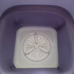 小型洗濯機 折りたたみ式ミニ洗濯機　パープル 8Lの画像