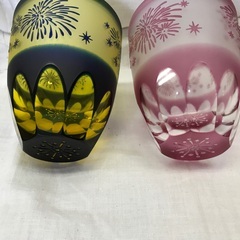 ⭐︎ドリーム2号館⭐︎北一硝子 ぎやまん ペアグラス　＊箱ありの画像