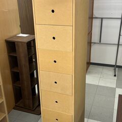 ★リユースのサカイ千葉中央店★期間限定割引有  ラック ブラウン H168×D36×W28 クリーニング済み TC4482           　の画像