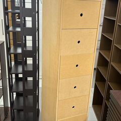 ★リユースのサカイ千葉中央店★期間限定割引有  ラック ブラウン H168×D36×W28 クリーニング済み TC4482           　の画像