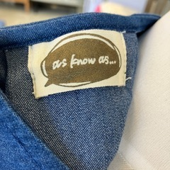 K2509-042 as know as デニム ワンピース サイズ表記なし 汚れ有りの画像