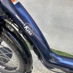 🌈長生きバッテリー8.7Ah　🌈大カゴ仕様！💘ヤマハ　キスミニ　電動自転車　電動アシスト自転車　20インチ　子供乗せ 9511の画像