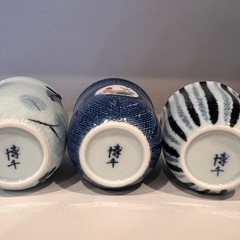 【未使用】<博千>茶碗&お椀&湯呑み3組セットの画像