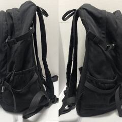 ☆FILA フィラ バックパック リュックサック 黒色 ブラック ユニセックス 男女兼用 シンプル バッグ ファッション 中古品(NF250905) 546-103の画像