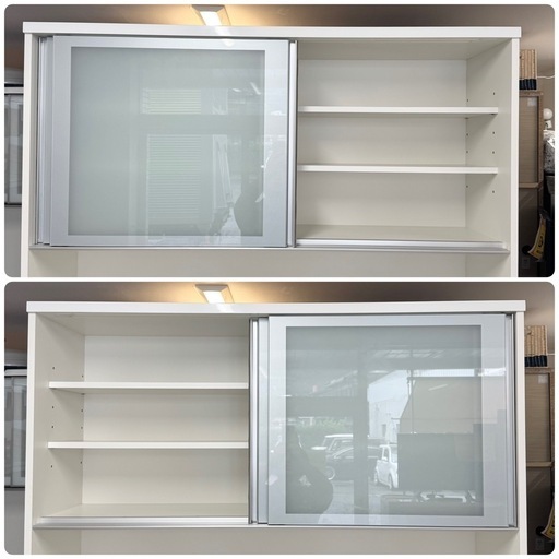 超美品‼️】定価21万♪ 高級 松田家具 140cm幅キッチンボード 大理石調