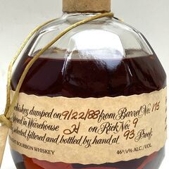 【未開栓】Blanton ブラントン シングルバレル バーボン ウイスキー 88年 750ml コルク折れ 目減り有の画像