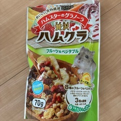ハムスターのご飯とゼリーのセットの画像