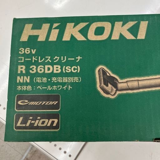【中古】【店頭取引限定】HiKOKI 36v コードレスクリーナー　R 36DB