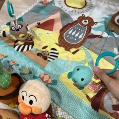【まとめ売り】ベビー おもちゃ 枕  フィッシャープライス アンパンマン 恐竜 サボテン ベビージムの画像