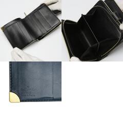 ルイヴィトン M91828 二つ折り財布 ブラック  LOUIS VUITTON コンパクトジップ スハリの画像
