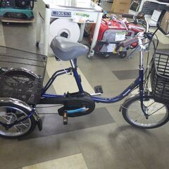 中古品 パナソニック 電動アシスト自転車 ビビライフ BE-FU832V Pファインブルー 電動三輪自転車 の画像