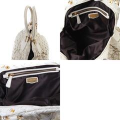 ミュウミュウ  ハンドバッグ ホワイト  MIUMIU SACCA 2 MANICI ミュウミュウの画像