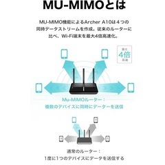TP-Link Wi-Fi 無線LAN ルーター 11ac AC2600 1733 + 800 Mbps MU-MIMO IPv6 デュアルバンド ギガビット の画像