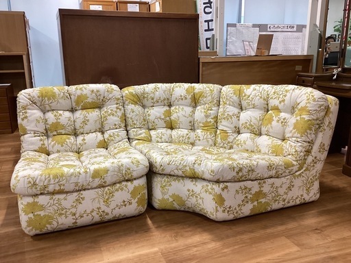 布製コーナーソファー【町田市再生家具】251634 日本フクラ社製