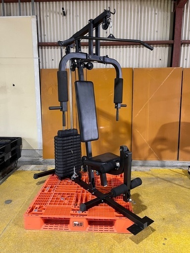 【配送組立ok】多機能ホームジム　マルチジム　自宅トレーニング　艶なし黒 配送組立ok】多機能ホームジム マルチジム 自宅トレーニング 艶なし黒