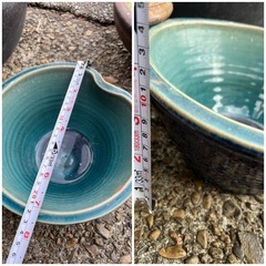 睡蓮鉢・金魚鉢 4個セット（お話中デス）の画像