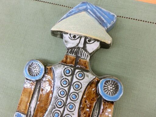 グスタフスベリ□リサ・ラーソン 陶板 DRABANT-4 近衛兵 LISA L 陶芸