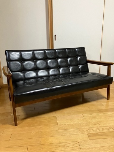 【引取限定】カリモク60 Kチェア 2シーター