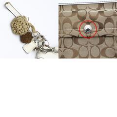 コーチ 7082 ショルダーバッグ カーキ×ホワイト  COACH スイングバッグ シグネチャーの画像