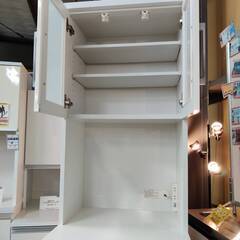 【愛品倶楽部柏店】NITORI ニトリ 2枚扉レンジボード クリスナ 60RB 幅60cmの画像