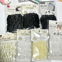【差し上げます⭐️】リボン•フリル•ロゼットセットの画像