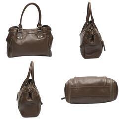 ロンシャン  トートバッグ ブラウン  Longchamp レザー ロンシャンの画像