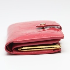 ルイヴィトン M9141F 二つ折り財布 フランボワーズ  LOUIS VUITTON カード用ポケット付 ヴェルニ  がま口財布の画像