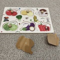 幼児用　つかみやすいパズル　野菜の画像