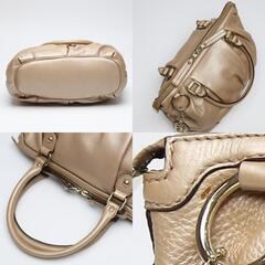 グッチ 247902 ハンドバッグ スモーキーピンク  GUCCI ショルダーストラップ付き 斜め掛け WG レザーの画像